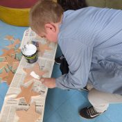 Iniciada a Pintura do Espaço de Escalada da Escola Básica de S. Tiago