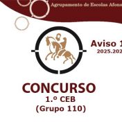 Concurso 11 (25/26): Grupo 110 – 1.º CEB | Aviso de Abertura