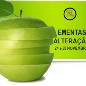 Alteração de Ementas – 24 e 25 de novembro