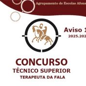Concurso 19 (25/26): Técnico Superior (Terapeuta da Fala)