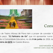 Convite –  Clube de Teatro Afonso de Paiva