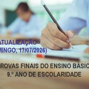 Atualização (Domingo, 19/07/2026) – Provas Finais | 9.º Ano de Escolaridade