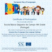 Dia Europeu das Línguas celebrado com o EDL Class Language Challenge – World Record Attempt!